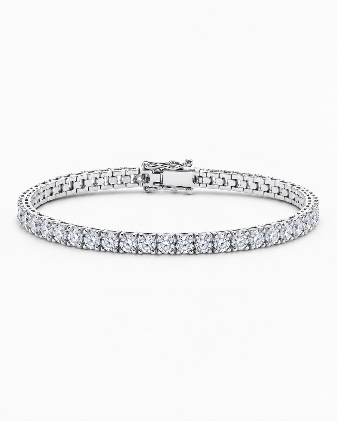 TENNIS BRACELET LUXURY - SILVER (4MM)
