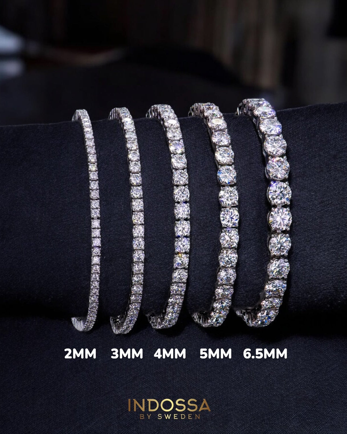 TENNIS BRACELET MOISSANITE S925 - GOLD (Made to Order)