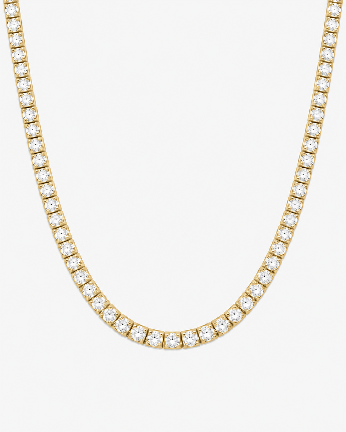 TENNIS NECKLACE LUXURY - GOLD (5MM)