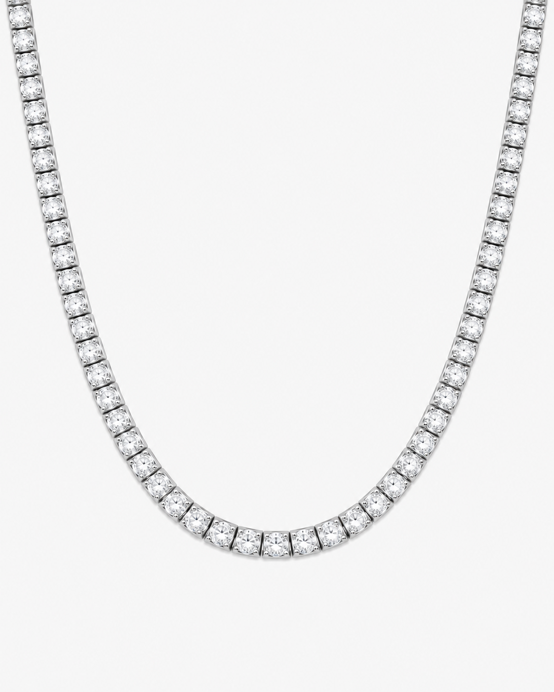 TENNIS NECKLACE LUXURY - SILVER (5MM)