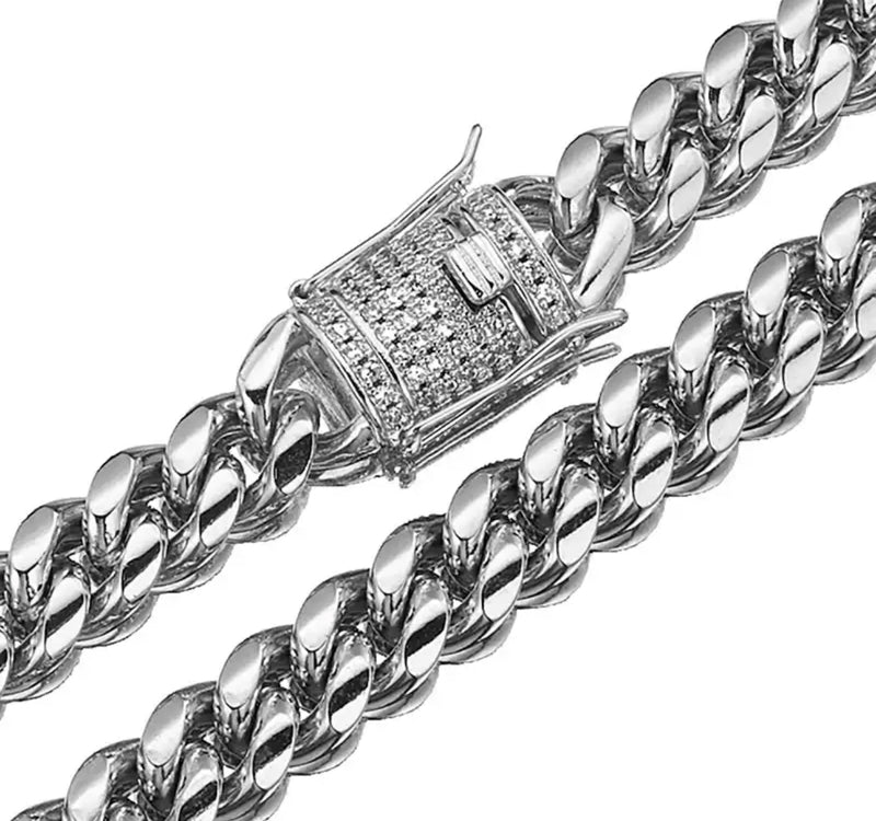 CUBAN NECKLACE LUXURY - SILVER (10MM)