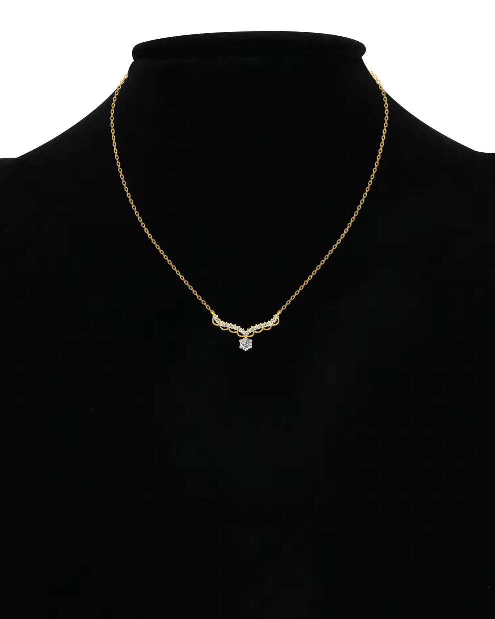 QUEEN NECKLACE MOISSANITE S925 - GOLD