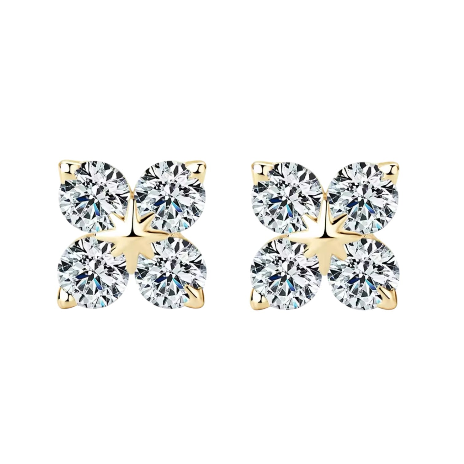 EARRINGS PALMARIA MOISSANITE S925 - GOLD