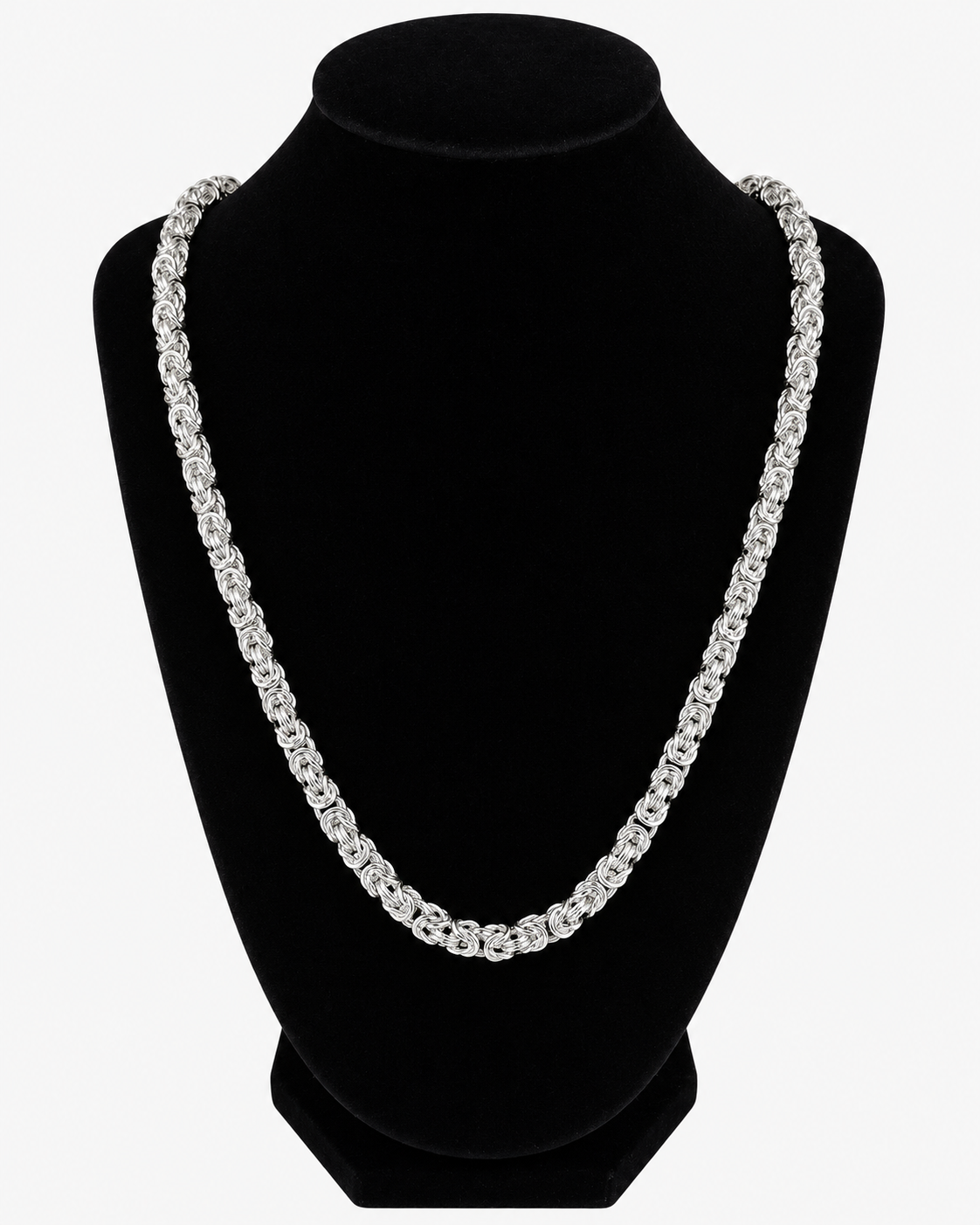 BYZANTINE K2 NECKLACE - SILVER (6MM)