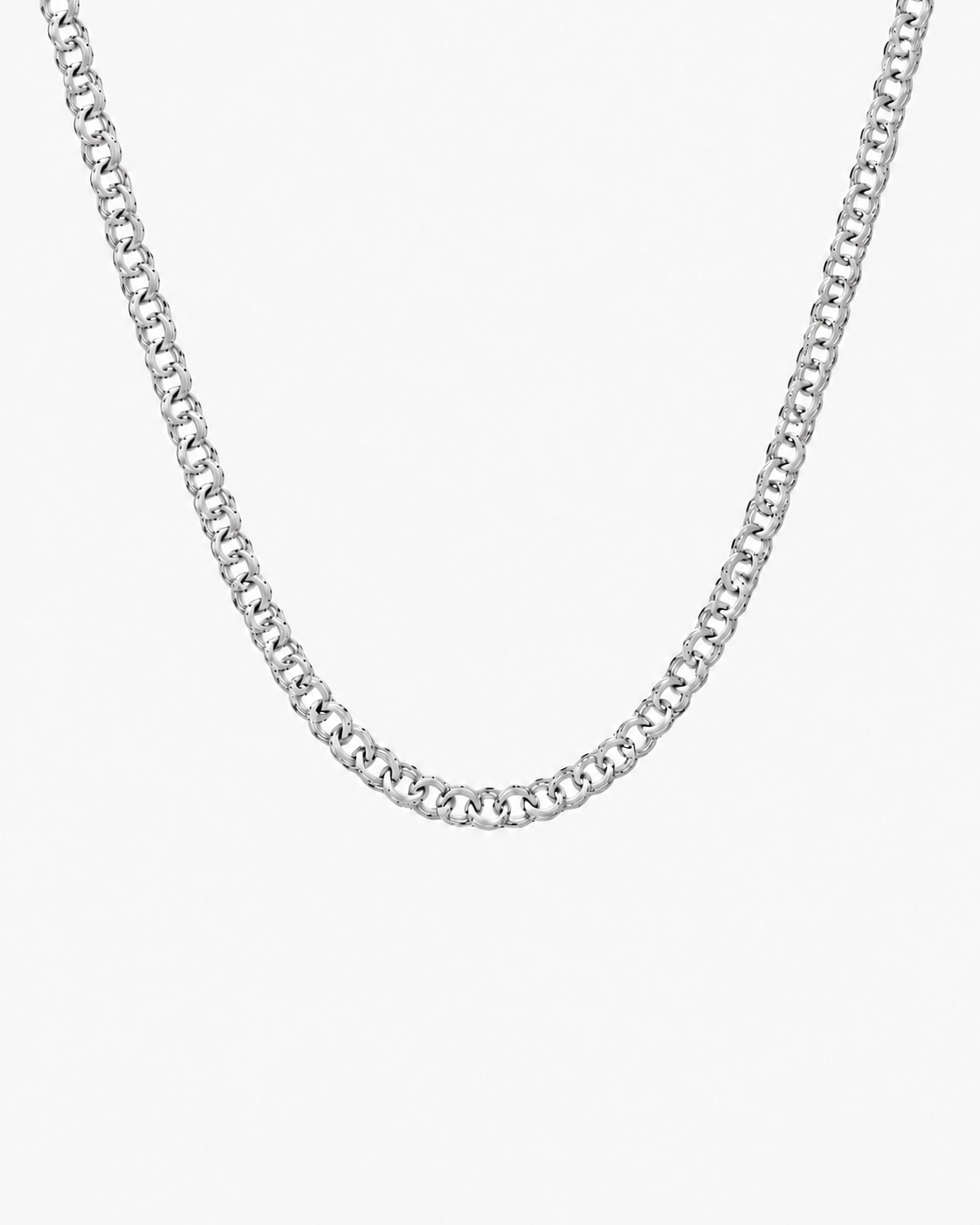 BISMARCK LUXURY NECKLACE - SILVER (6MM)