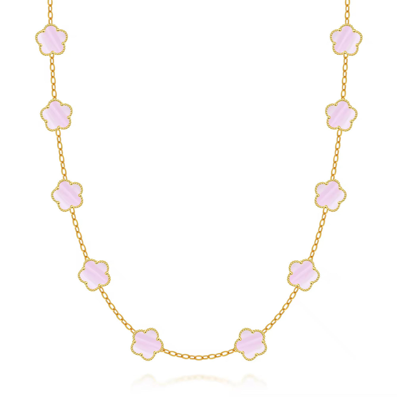 FIORI NECKLACE V2 - GOLD/PINK