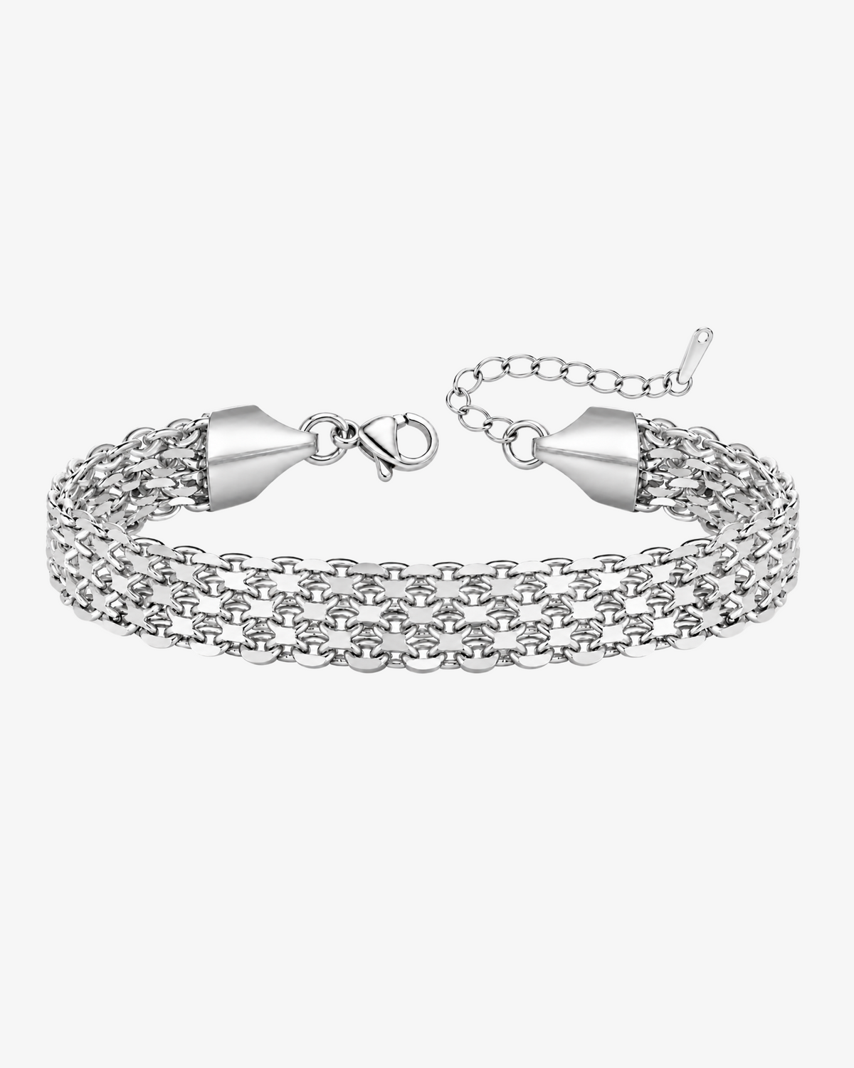 X LINK BRACELET - SILVER