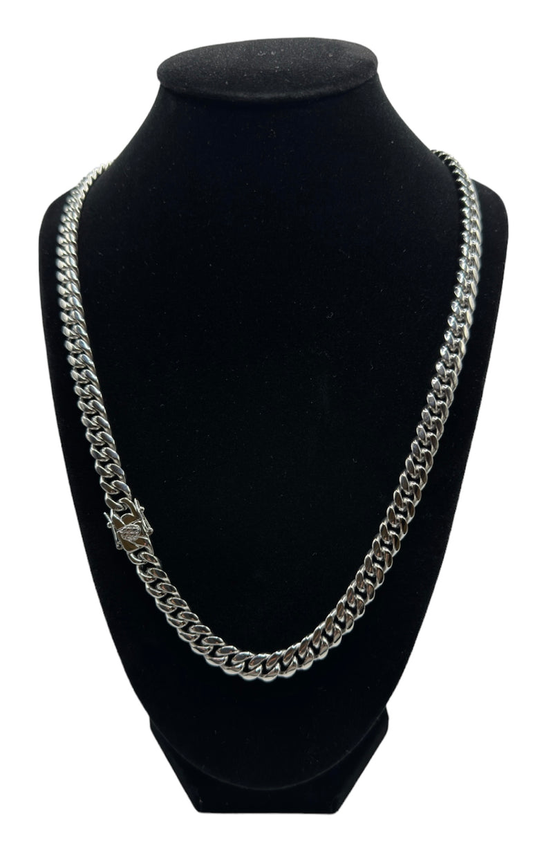 CUBAN NECKLACE LUXURY - SILVER (8MM)