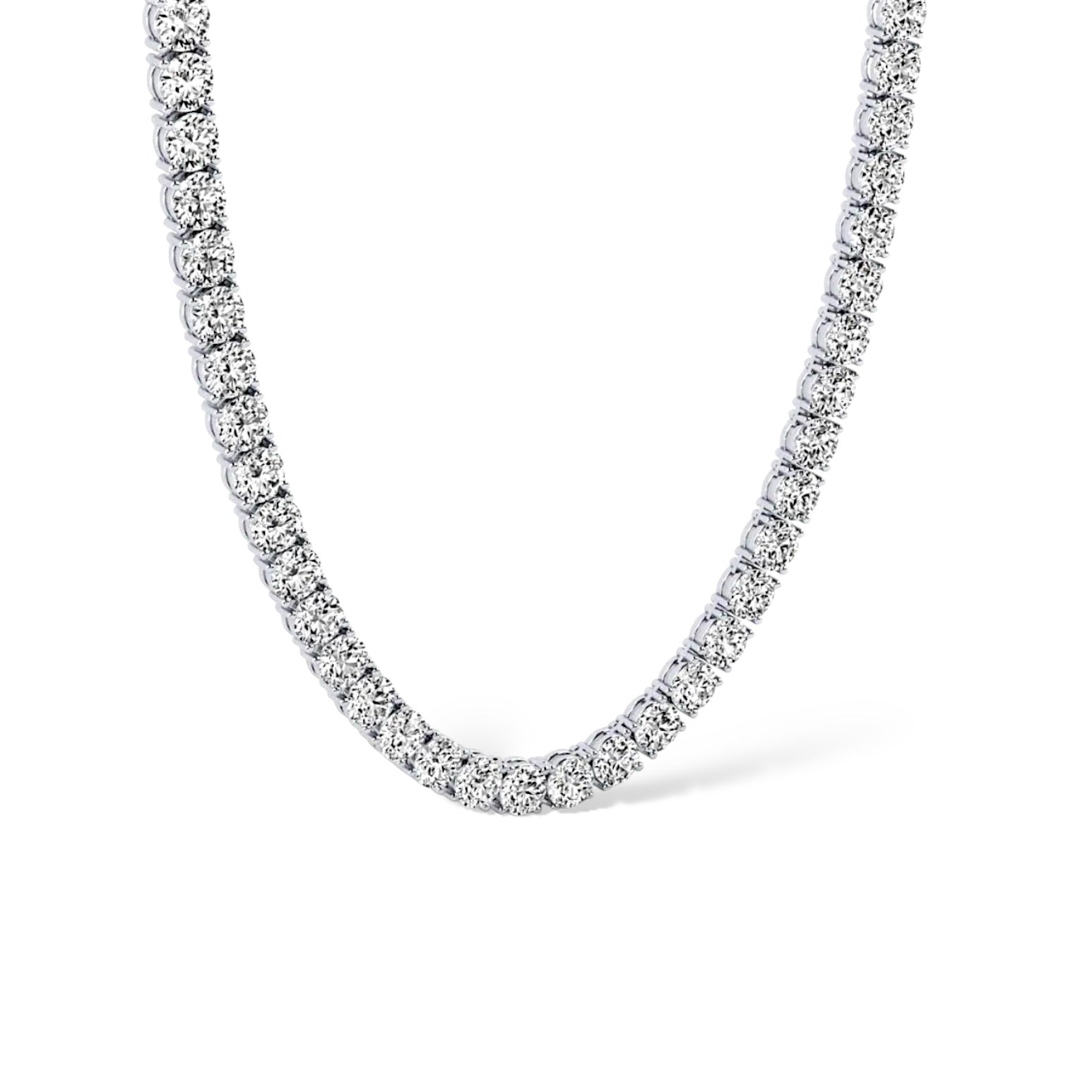 TENNIS NECKLACE MOISSANITE S925 - SILVER