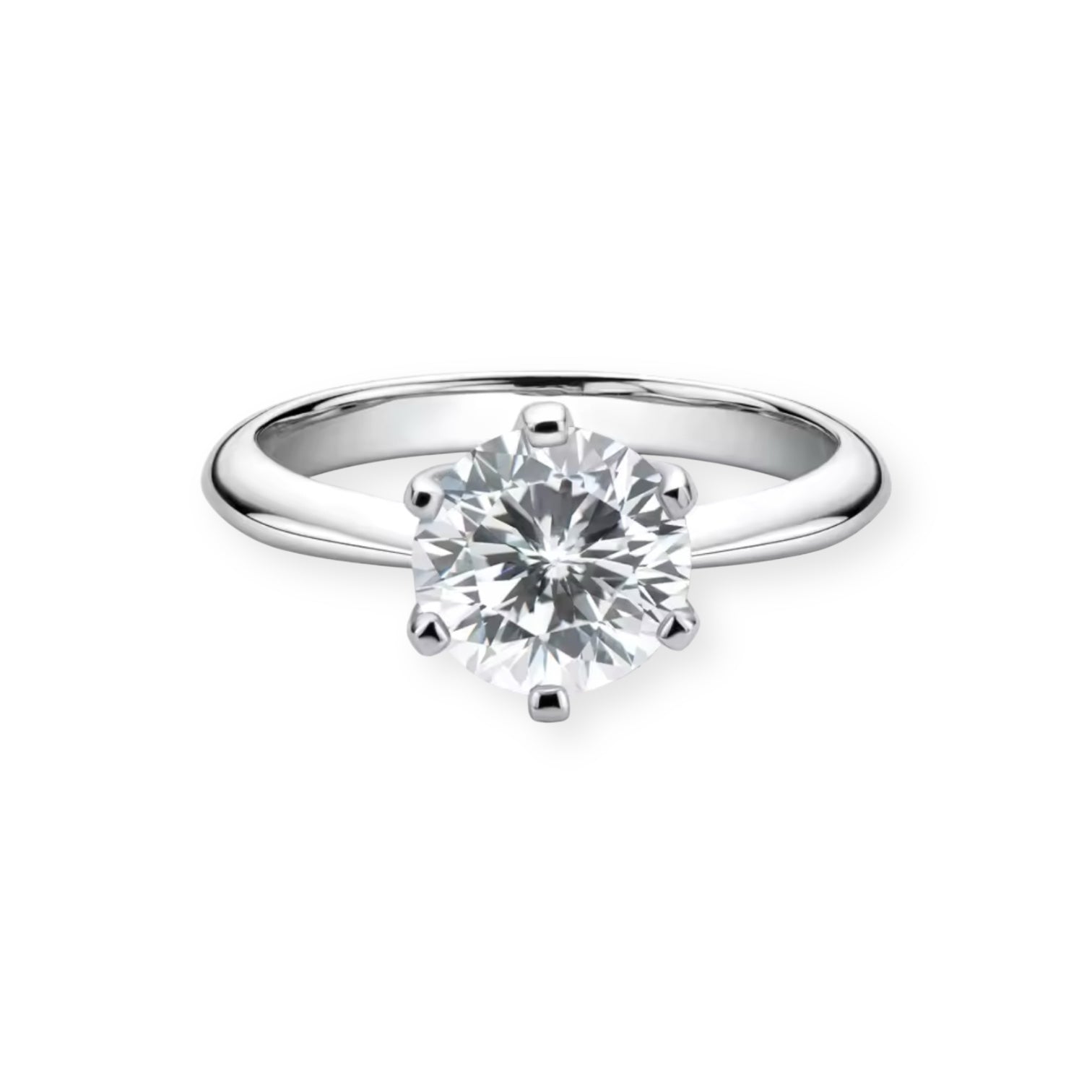 DIAMANTRING MOISSANITE S925 - SØLV