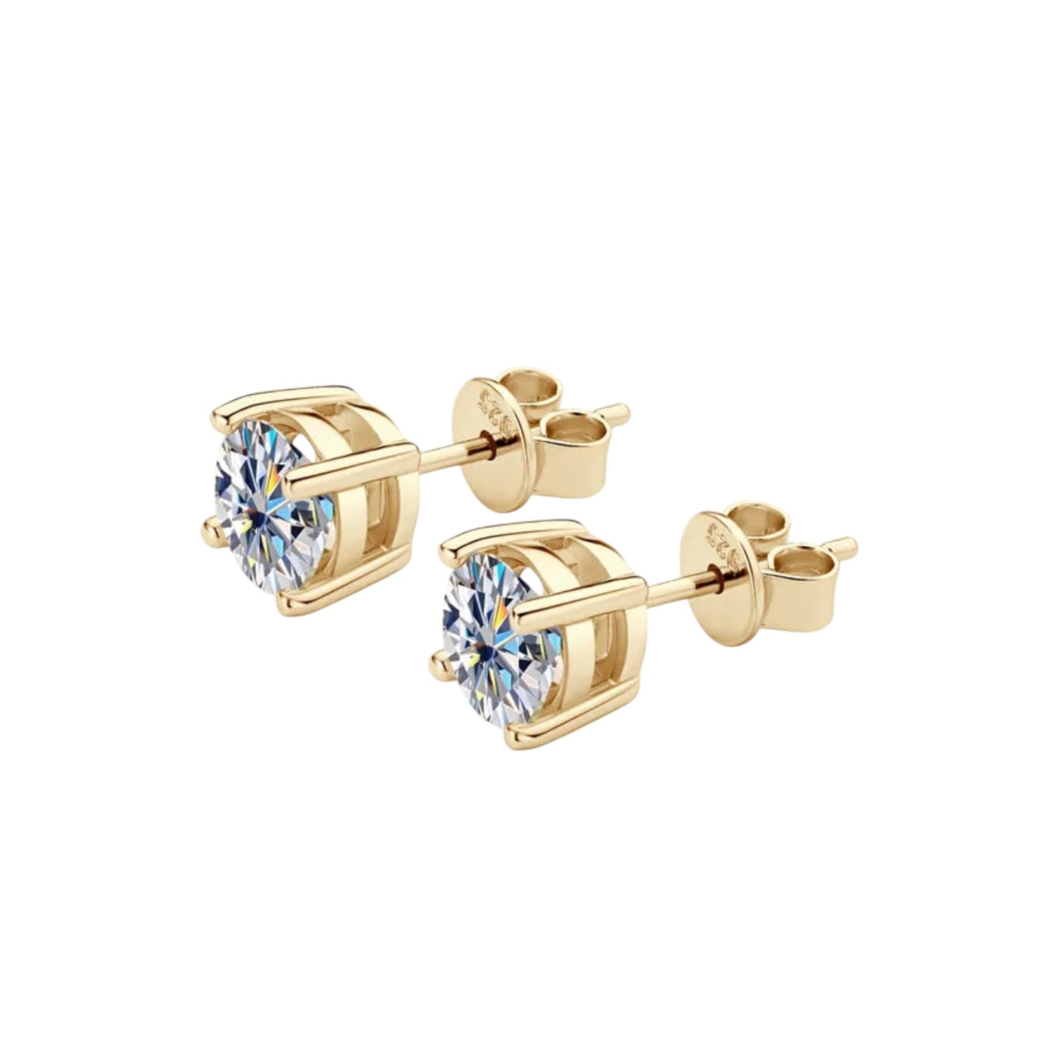 EARRINGS DIAMOND MOISSANITE S925 - GOLD