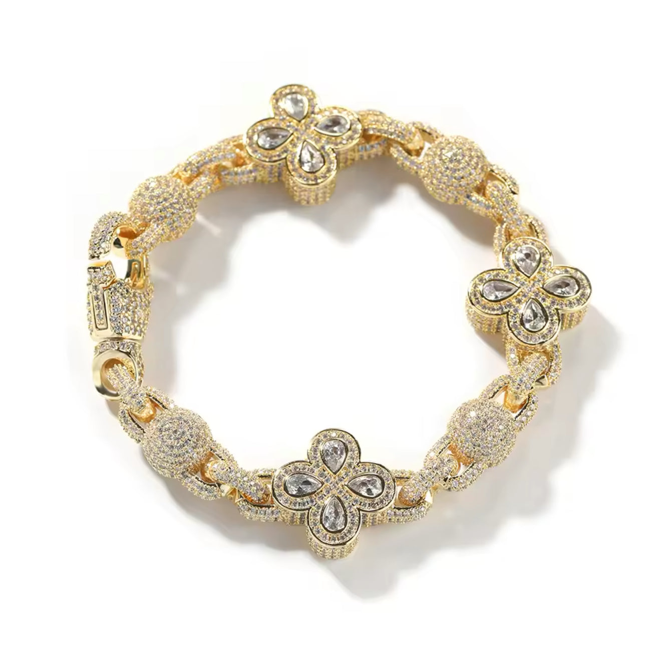 FIORI GLOBE DIAMOND BRACELET - GOLD