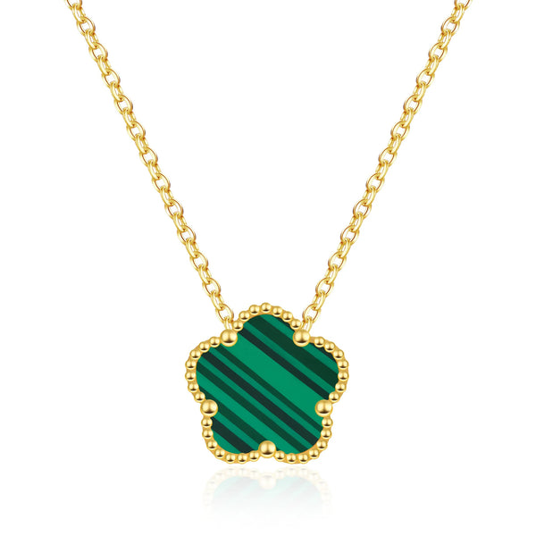 FIORI NECKLACE - GOLD/GREEN