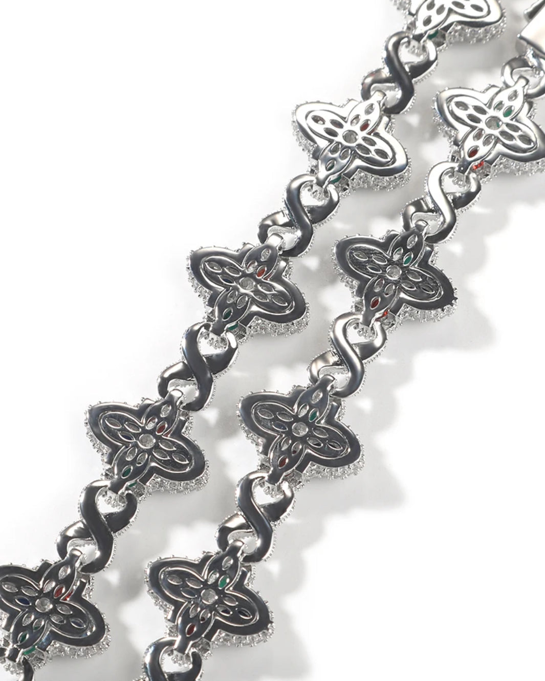 INFINITY FIORI DIAMOND BRACELET - SILVER