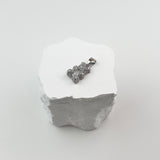 STHLM WITH DIAMOND GUMMY BEAR - SILVER (3MM)