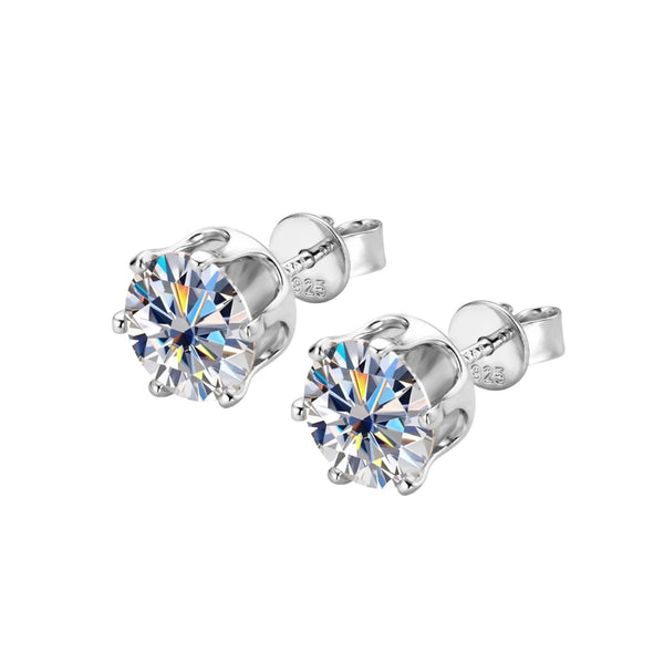 EARRINGS DIAMOND MOISSANITE S925 - SILVER