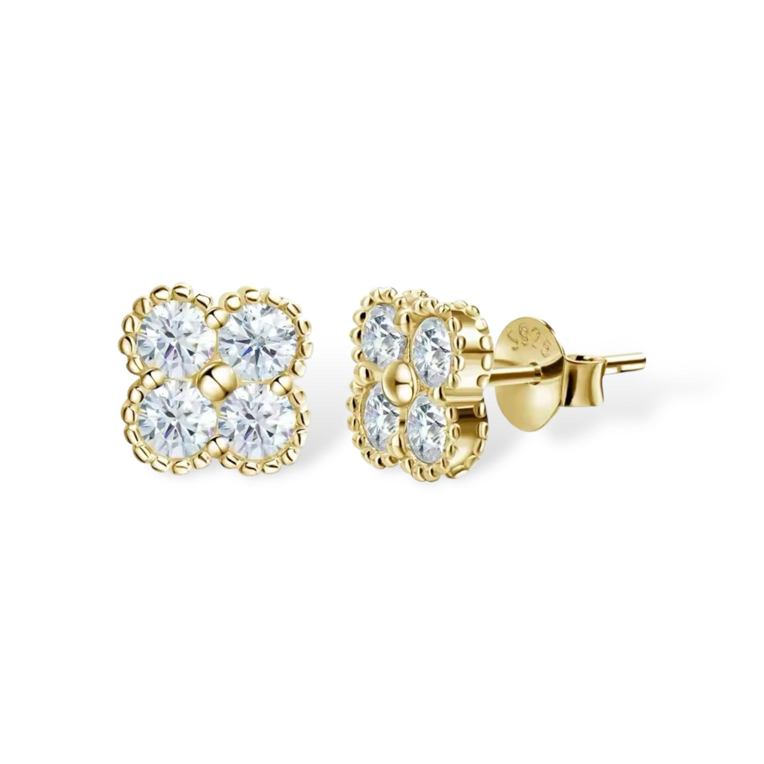 EARRINGS CHIARA MOISSANITE S925 - GOLD