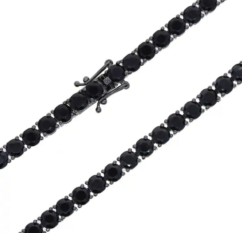 TENNIS BRACELET LUXURY - BLACK (5MM)