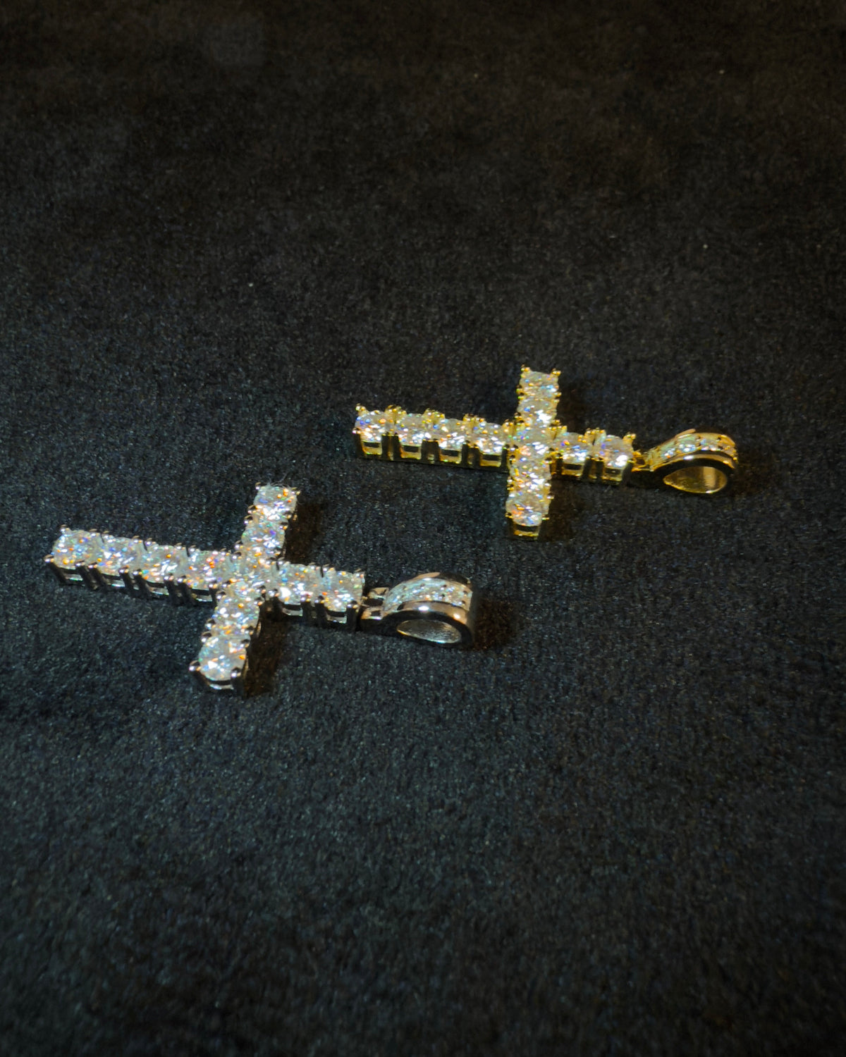 PENDANT CROSS MOISSANITE S925 - SILVER