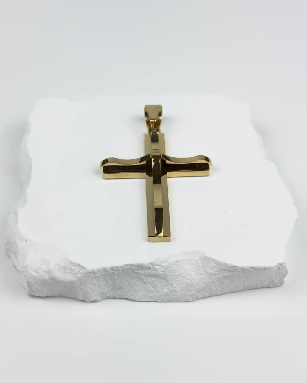 STHLM WITH CROSS - GOLD (6MM)