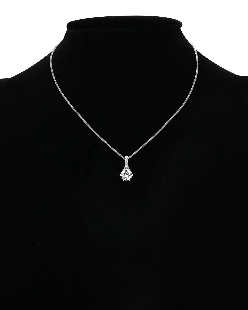 DIAMOND V2 NECKLACE MOISSANITE S925 - SILVER