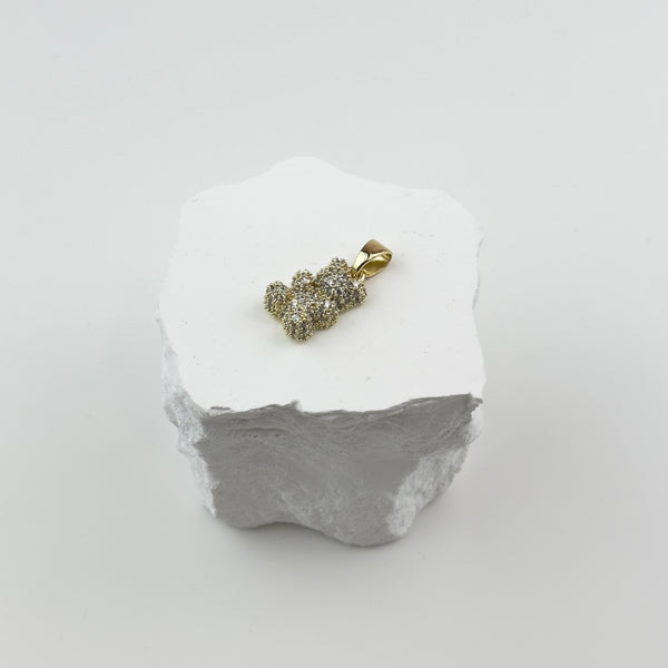 STHLM WITH DIAMOND GUMMY BEAR - GOLD (3MM)