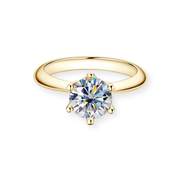 DIAMOND RING MOISSANITE S925 - GOLD