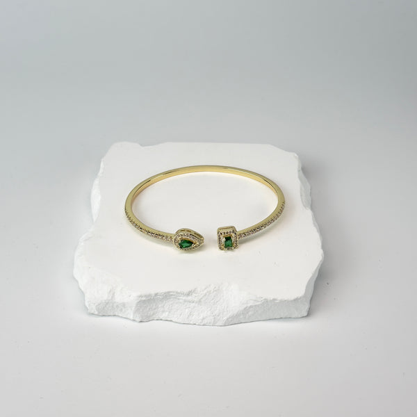 DIAMOND BRACELET - GOLD/GREEN