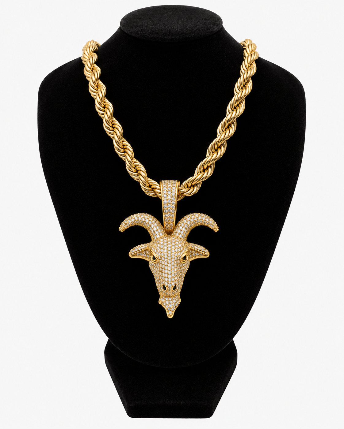GOAT HEAD PENDANT - GOLD