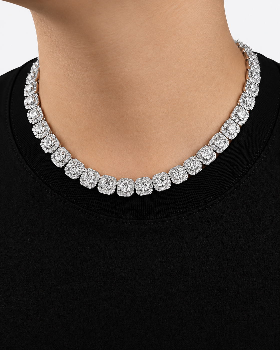 MONACO ICE NECKLACE - SILVER
