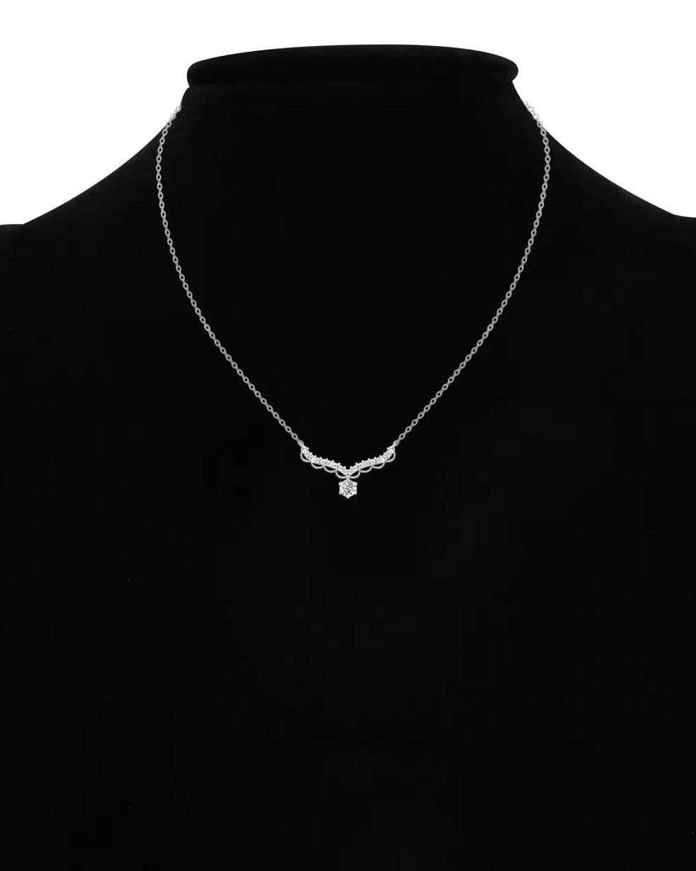 QUEEN NECKLACE MOISSANITE S925 - SILVER