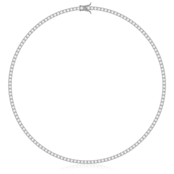 TENNIS NECKLACE LUXURY - SILVER (3MM)