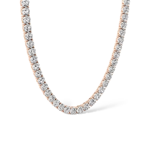 TENNIS NECKLACE MOISSANITE S925 - ROSE GOLD