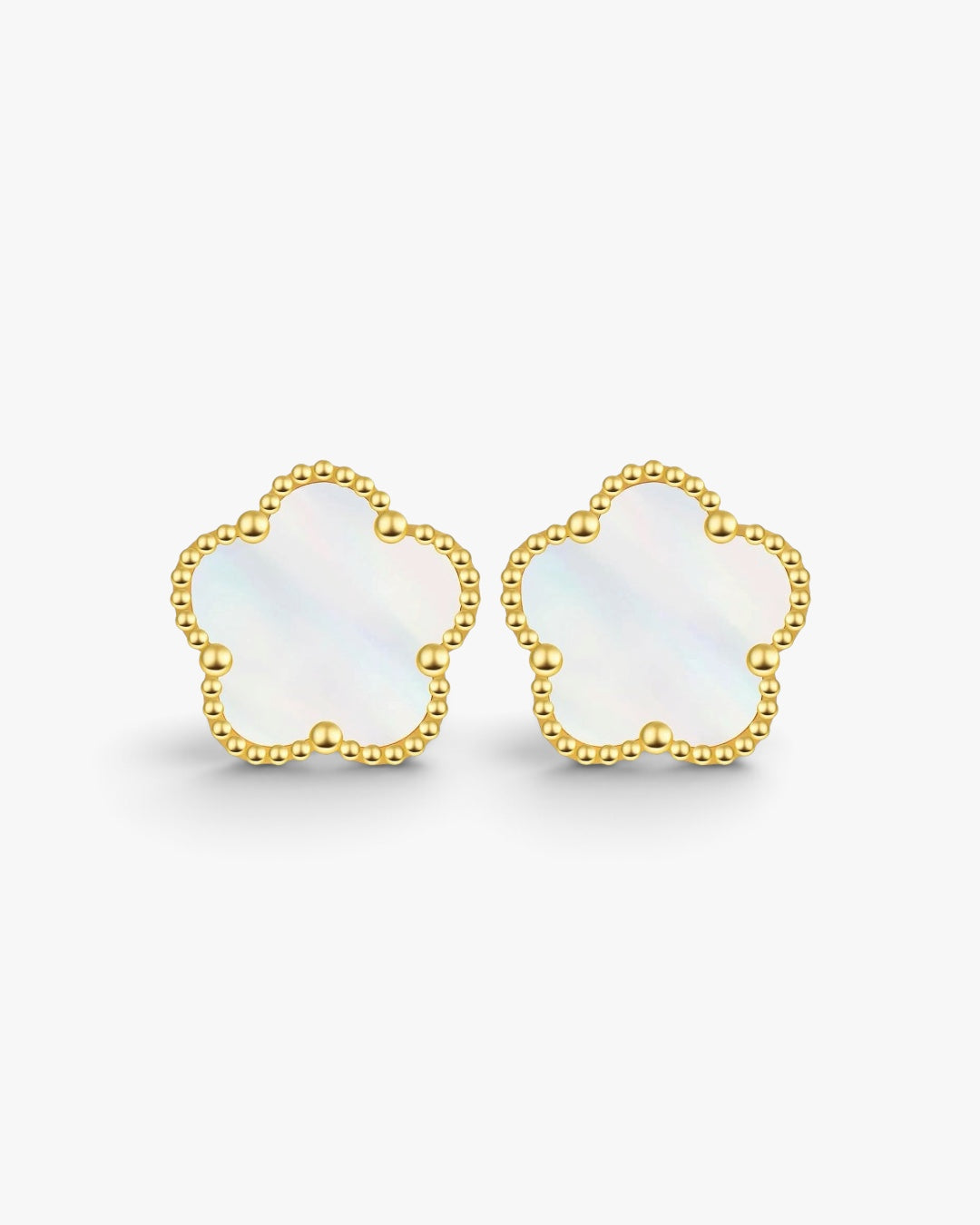 EARRINGS FIORI - GOLD/WHITE