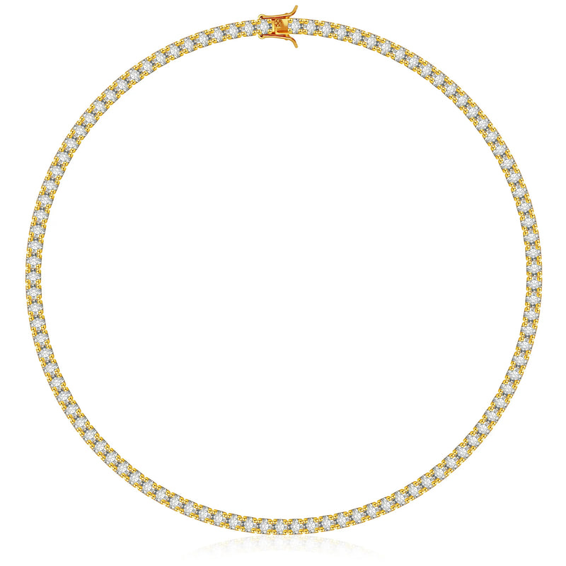 TENNIS NECKLACE LUXURY - GOLD (4MM)