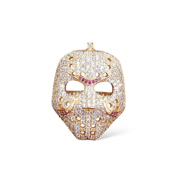 DIAMOND MASK PENDANT - GOLD