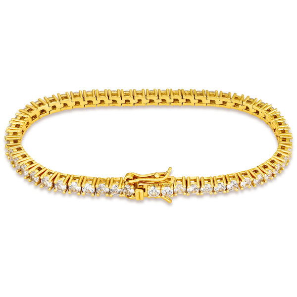 TENNIS BRACELET LUXURY - GOLD (3MM)