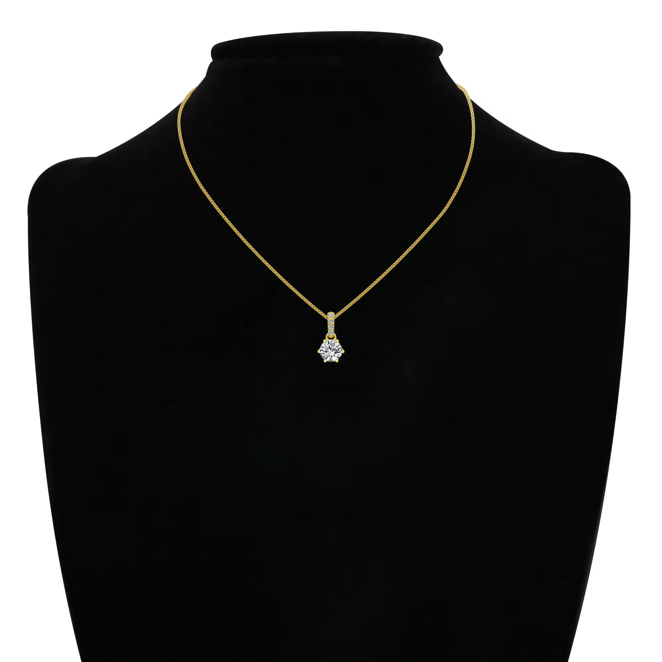 DIAMOND V2 NECKLACE MOISSANITE S925 - GOLD