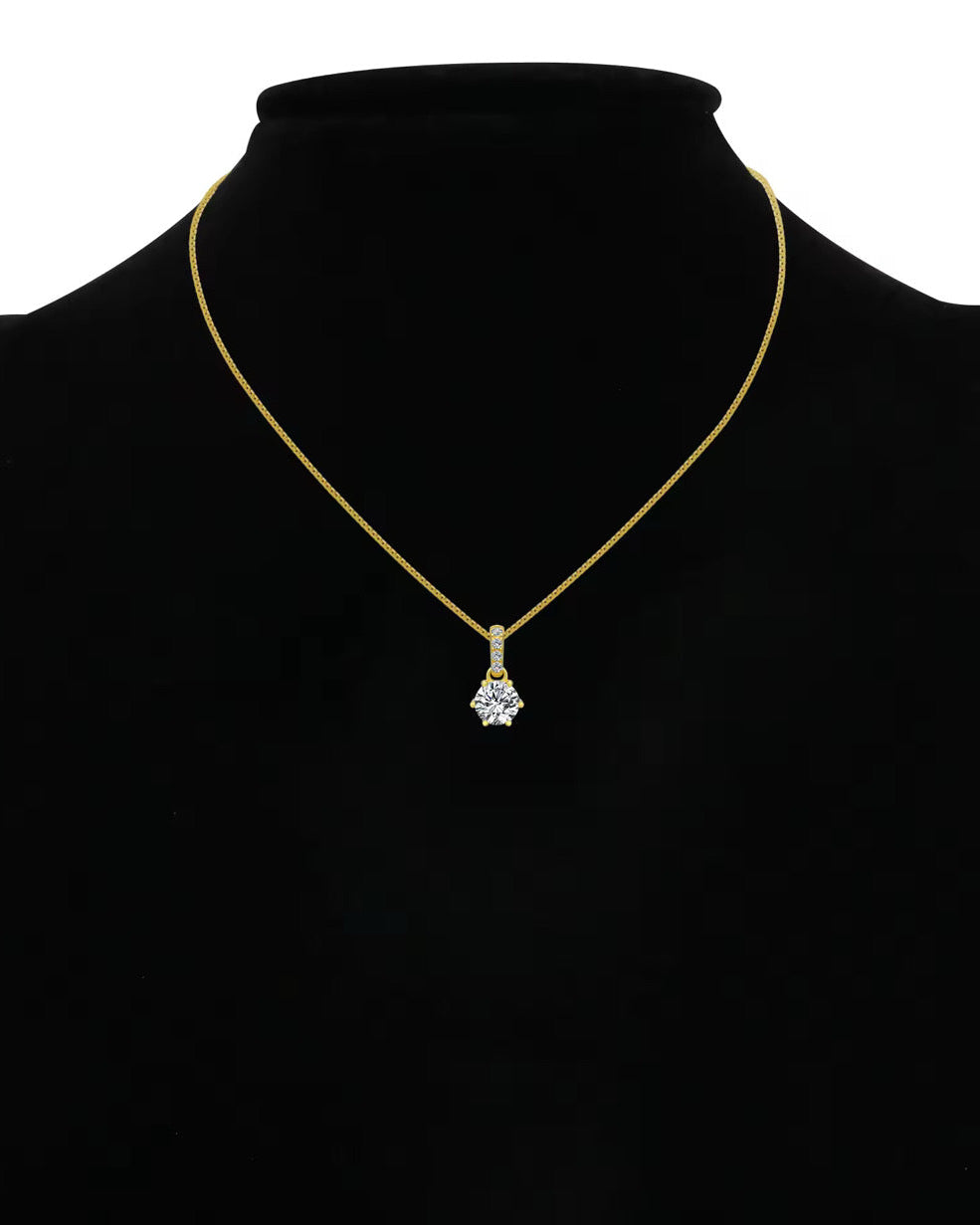 DIAMOND V2 NECKLACE MOISSANITE S925 - GOLD
