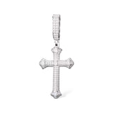 PENDANT DIAMOND CROSS MOISSANITE S925 - SILVER