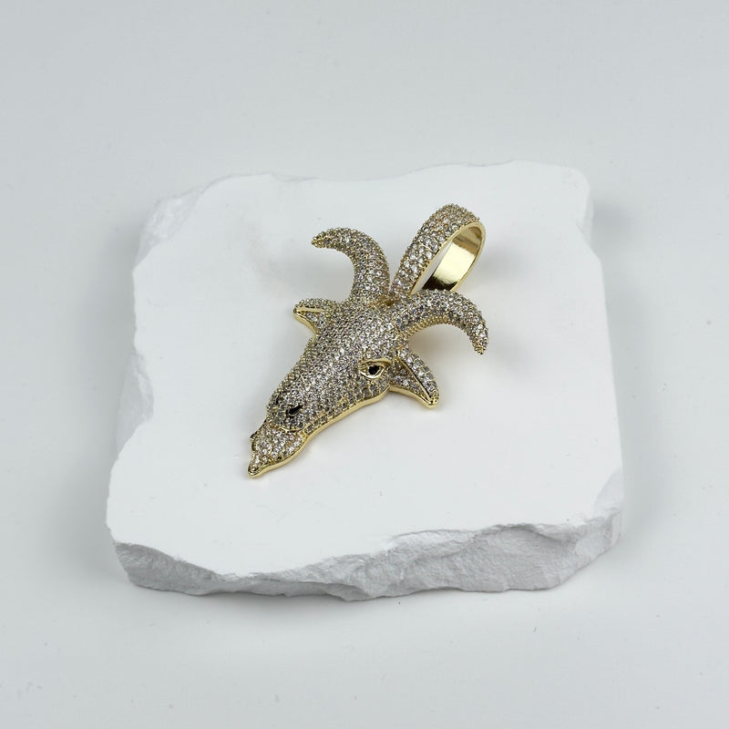 GOAT HEAD PENDANT - GOLD