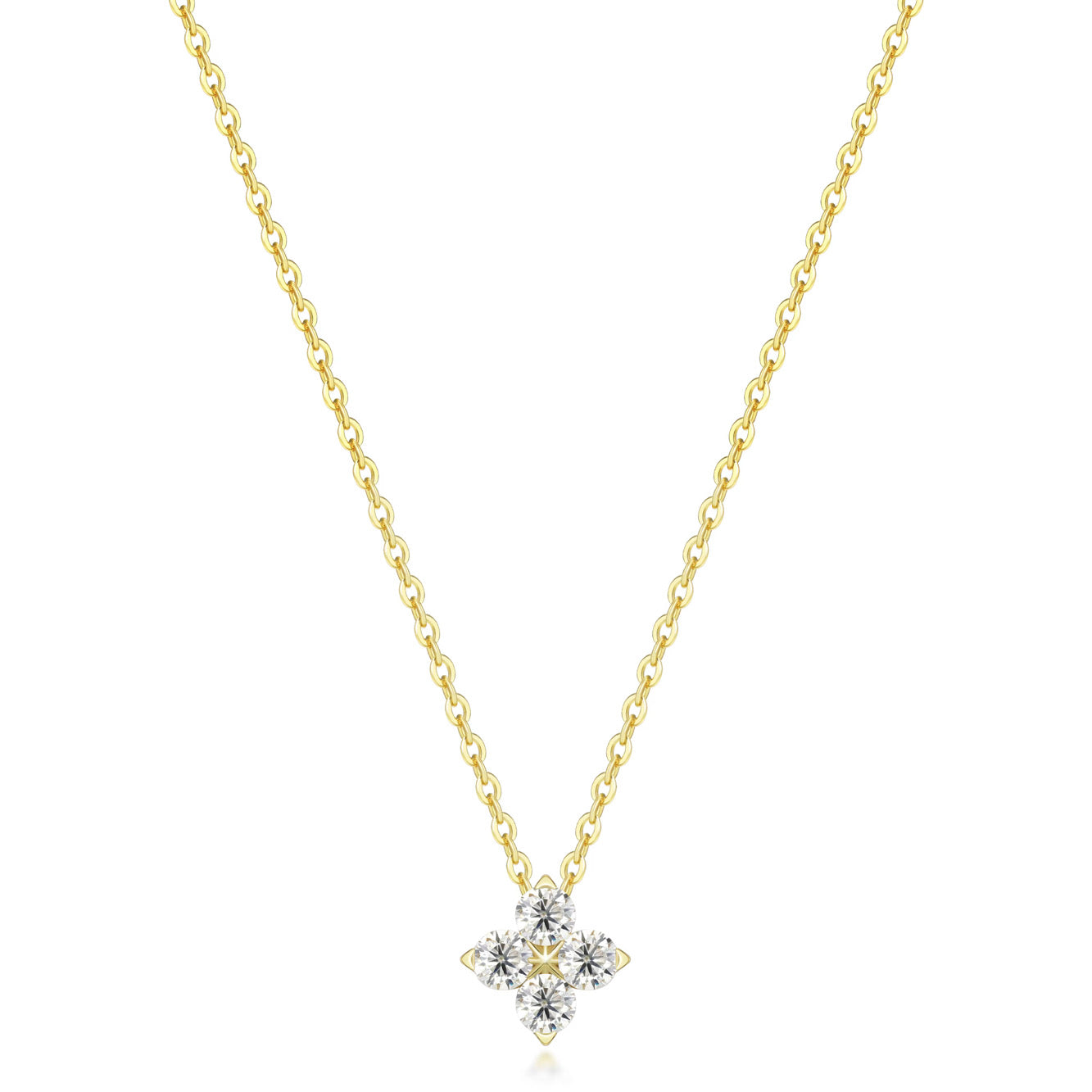 PALMARIA NECKLACE MOISSANITE S925 - GOLD