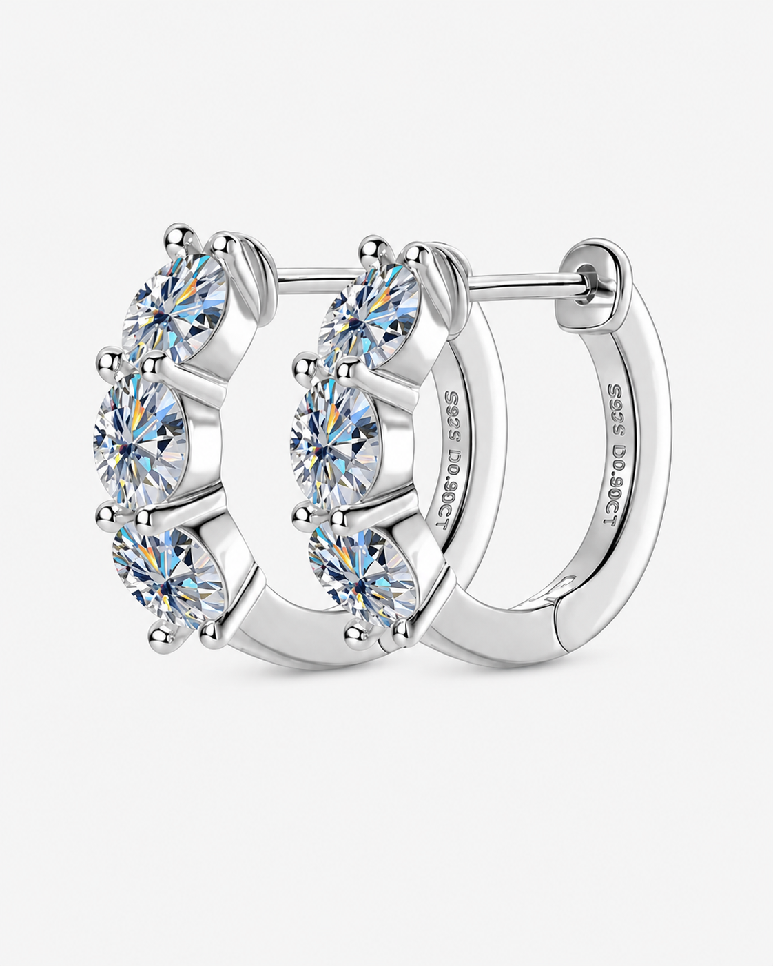 EARRINGS LUSSO MOISSANITE S925 - SILVER
