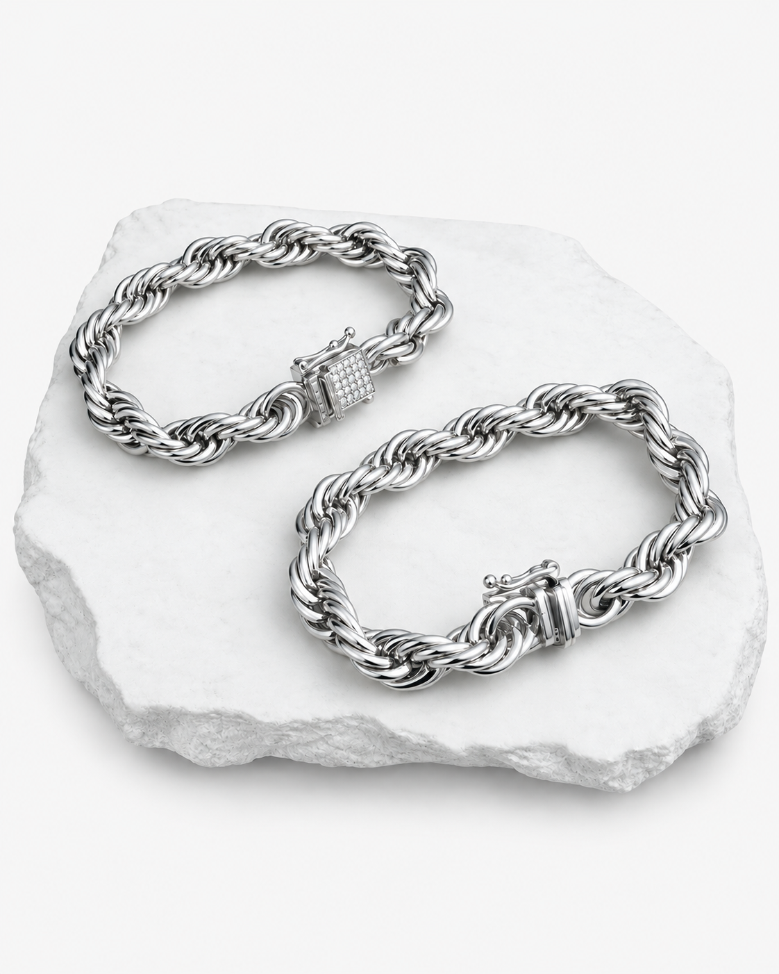 BRACELET STHLM LUXURY - SILVER (10MM)