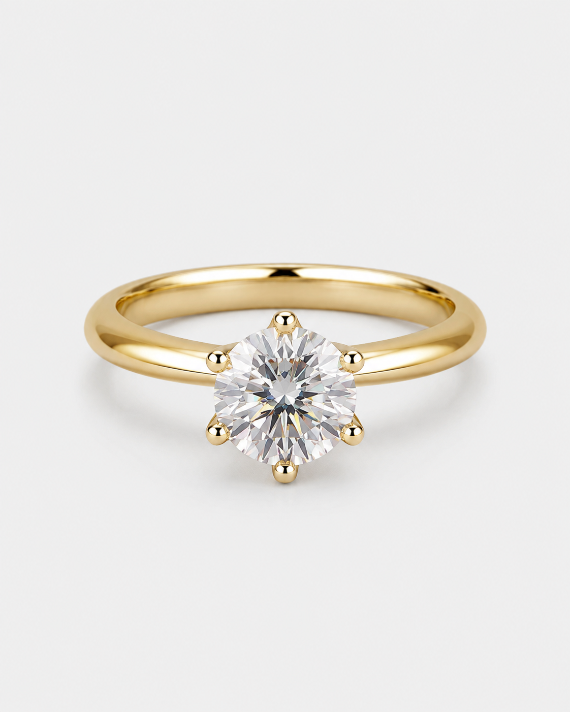 DIAMOND RING MOISSANITE S925 - GOLD