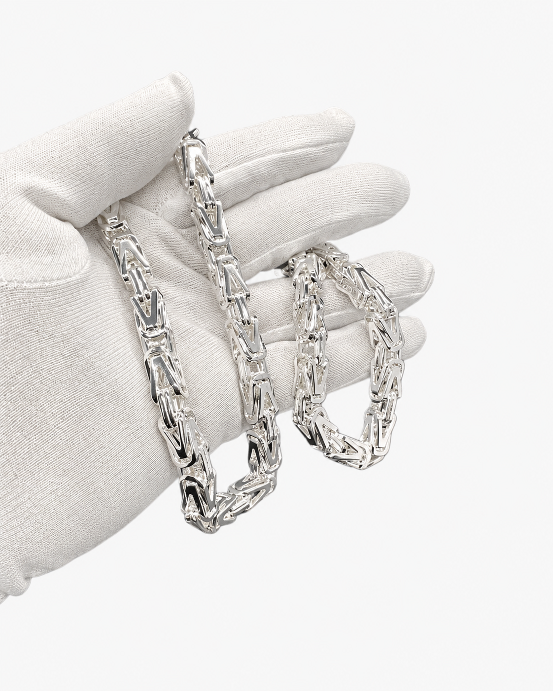 BYZANTINE K1 NECKLACE - SILVER (8MM)