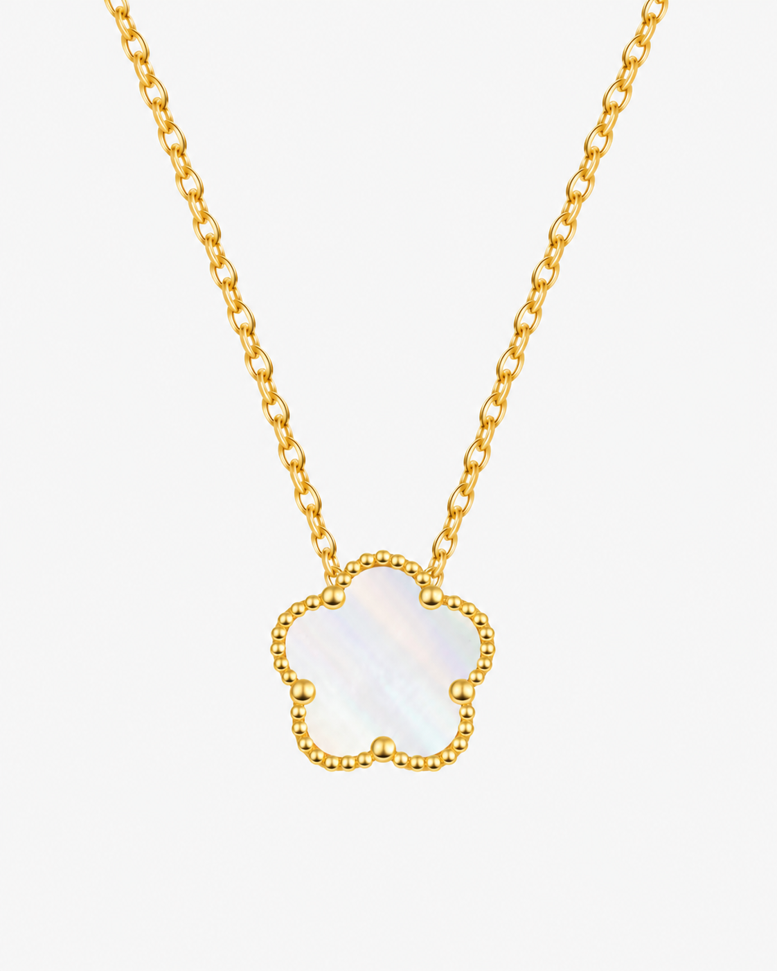FIORI NECKLACE - GOLD/WHITE