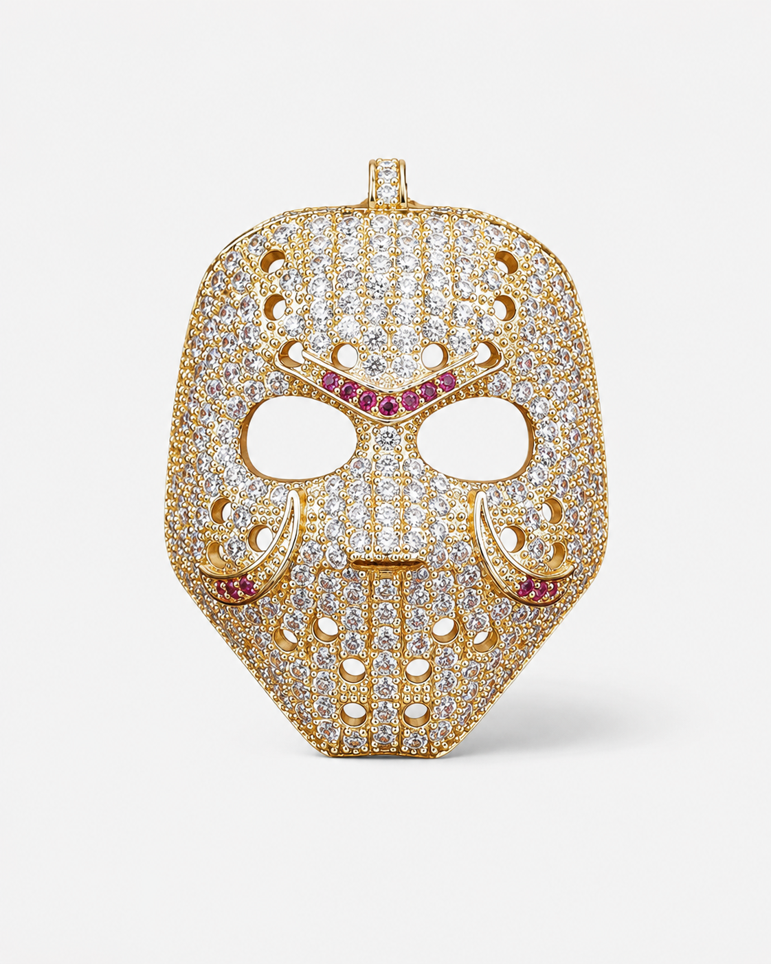 DIAMOND MASK PENDANT - GOLD