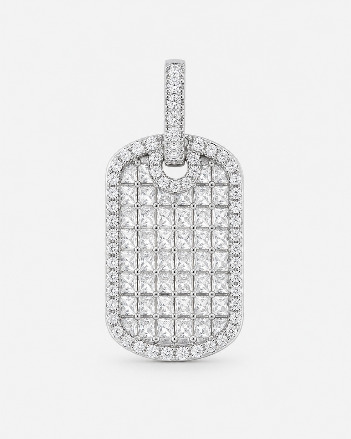 DIAMOND TRAY PENDANT - SILVER