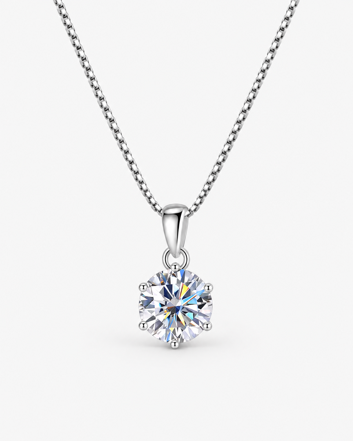DIAMOND NECKLACE MOISSANITE S925 - SILVER